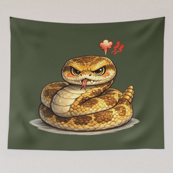 Item preview, Angry Rattlesnake Mascot designed and sold by Ivy-Triggs.