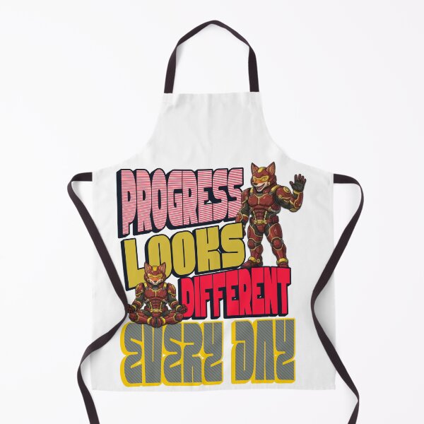 Item preview, Funny Cyberpunk Fox - Progress Looks Different Every Day Quote designed and sold by Visual Dept..