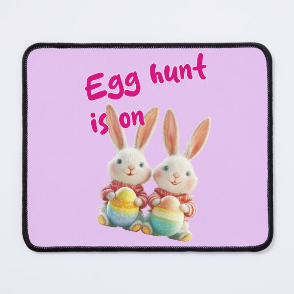 Item preview, Egg hunt is on – Two cute bunnies designed and sold by Mauswohn.