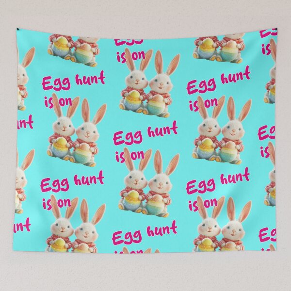 Item preview, Egg hunt is on – Two cute bunnies designed and sold by Mauswohn.