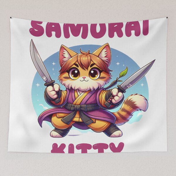 Item preview, Samurai kitty for children and adolescents designed and sold by Demaxi.