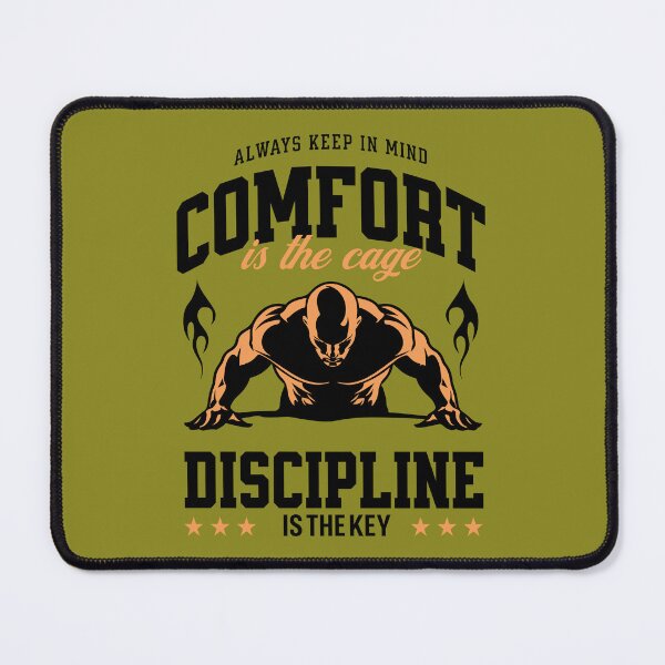 Item preview, Comfort Is The Cage Discipline Is The Key - Fitness Motivation designed and sold by Abaseen.