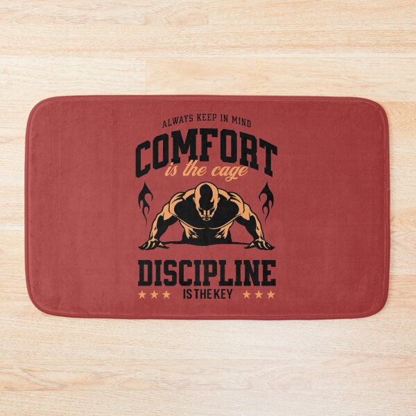 Item preview, Comfort Is The Cage Discipline Is The Key - Fitness Motivation designed and sold by Abaseen.