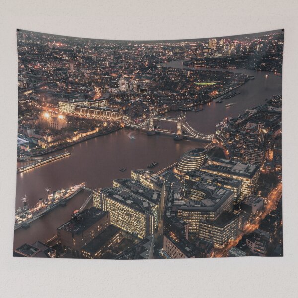 Item preview, London Skyline Tower Bridge Panorama at Night designed and sold by Mauswohn.