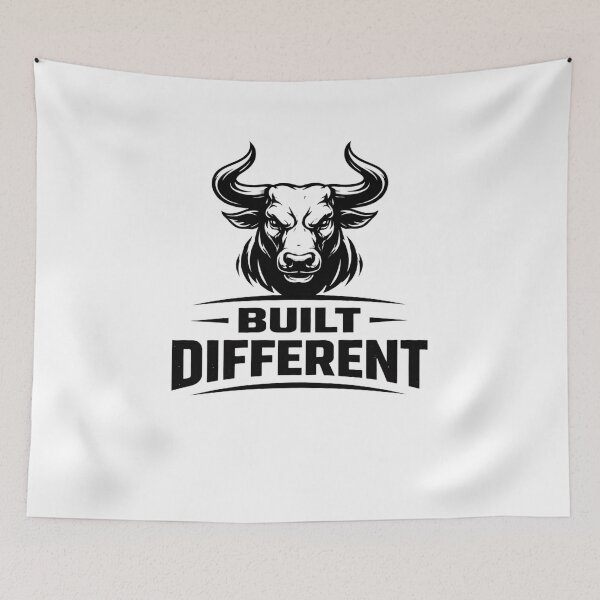 Item preview, Built Different – Bold Streetwear Motivational Typography Design designed and sold by RelateAndTee.