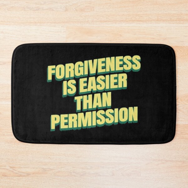 Item preview, Provocative “Forgiveness Is Easier Than Permission” Bold Quote for Risk‑Takers & Creators designed and sold by Bright Nest Studio.