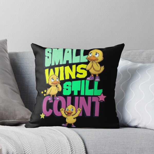 Item preview, Cute Duckling - Small Wins Still Count Quote designed and sold by Visual Dept..