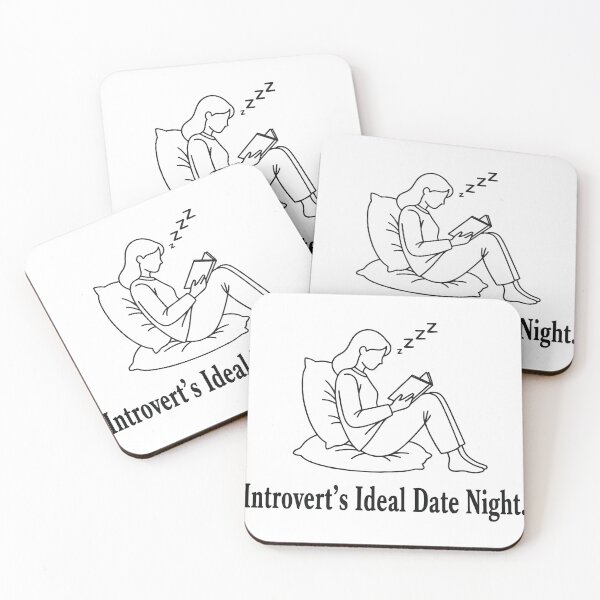Item preview, Introvert's Ideal Date Night Cozy Reading Humor designed and sold by Snout & Shout..