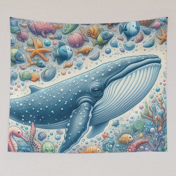 Item preview, Hand-drawn with love for whale above, the gentle giant we all love. designed and sold by Vanich-Panich.