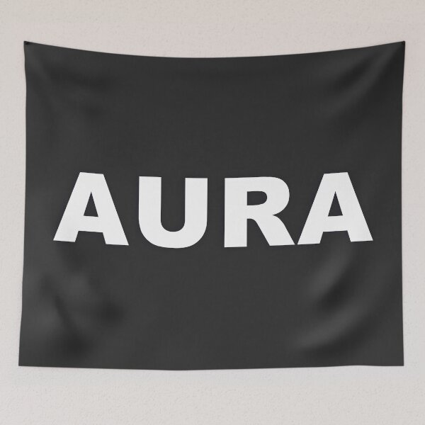 Item preview, AURA — White Minimal Bold Type Statement designed and sold by WORDPAUSE.