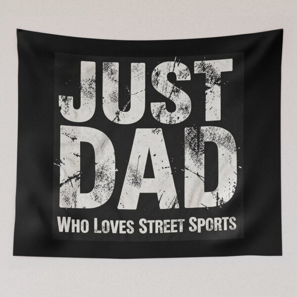 Item preview, Just Dad Who Loves Street Sports – Urban Grunge Typography Design designed and sold by myforestfog.