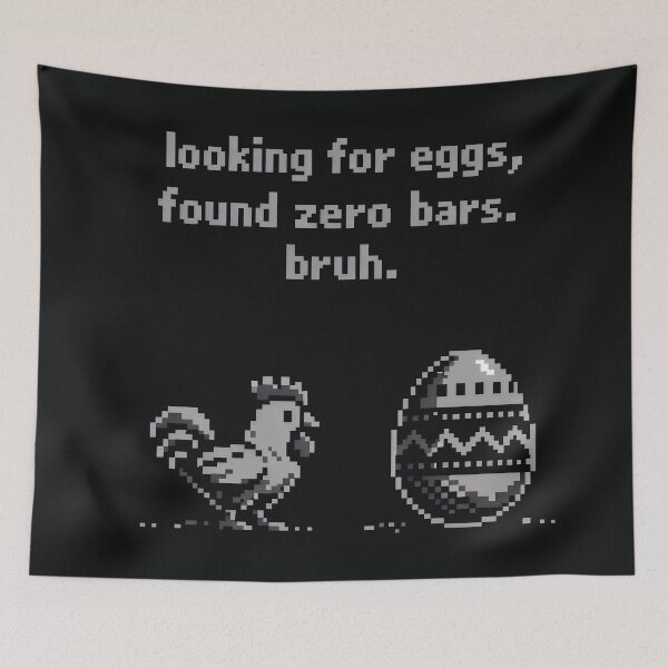Item preview, Funny Looking for Eggs Gaming Retro Art designed and sold by SplashTastic.