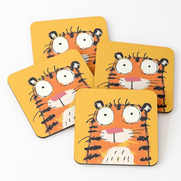 Item preview, Cute tiger with bubble eyes designed and sold by 516 Studio.