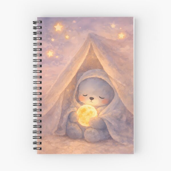 Item preview, Cozy Bear Moon Bedtime Sticker designed and sold by Elloracomplex.