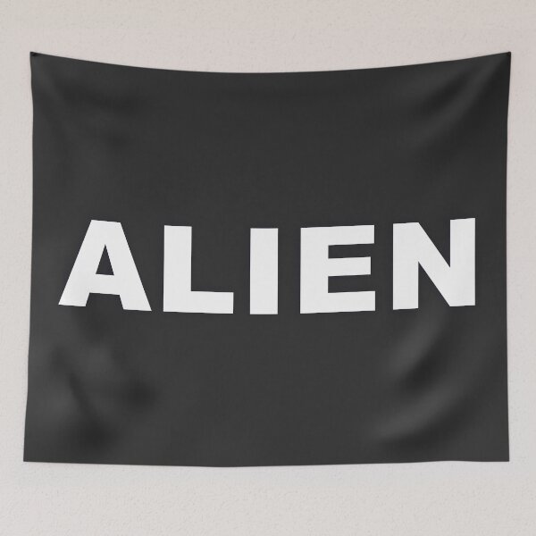 Item preview, ALIEN — White Minimal Bold Type Statement designed and sold by WORDPAUSE.