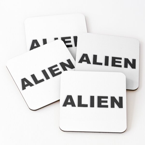 Item preview, ALIEN — Black Minimal Bold Type Statement designed and sold by WORDPAUSE.