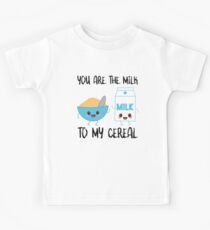You are the milk to my cereal_black Kids Tee