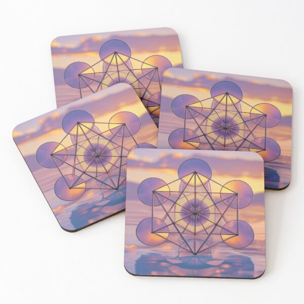 Item preview, Divine Radiance Metatron’s Cube – Cinematic Sacred Geometry Sunset Installation Design designed and sold by ArtivaNest.