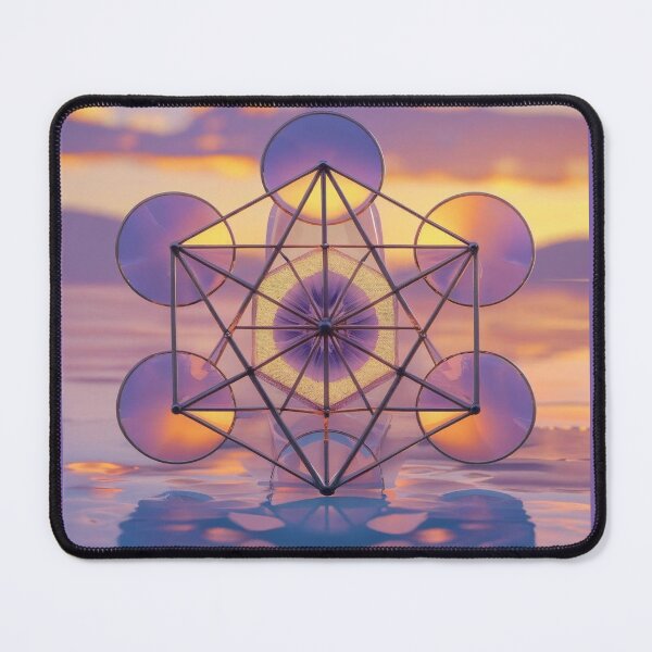 Item preview, Divine Radiance Metatron’s Cube – Cinematic Sacred Geometry Sunset Installation Design designed and sold by ArtivaNest.