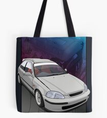 Civic EK / EJ with a B16 backdrop Tote Bag