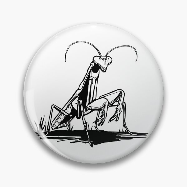 Item preview, Praying Mantis Line Art | Minimalist Insect Illustration designed and sold by MartynaKanik.