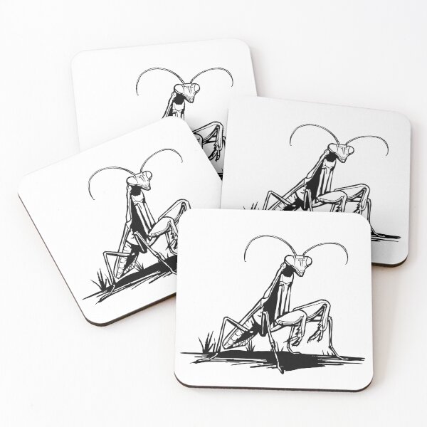 Item preview, Praying Mantis Line Art | Minimalist Insect Illustration designed and sold by MartynaKanik.