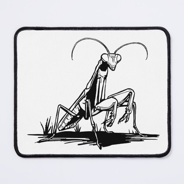 Item preview, Praying Mantis Line Art | Minimalist Insect Illustration designed and sold by MartynaKanik.