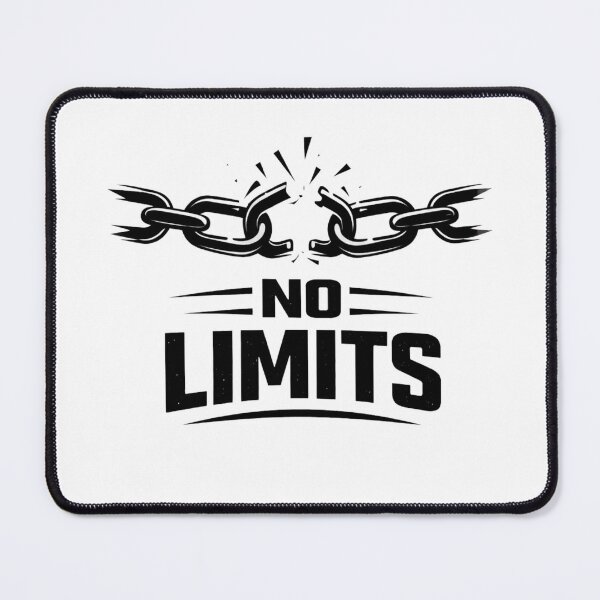 Item preview, No Limits – Bold Broken Chain Motivational Design designed and sold by RelateAndTee.