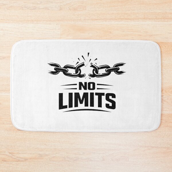 Item preview, No Limits – Bold Broken Chain Motivational Design designed and sold by RelateAndTee.