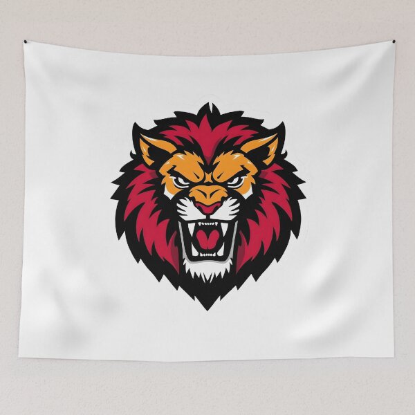Item preview, Savage Lion Head – Bold Roaring King Mascot Design designed and sold by Kavya Art.