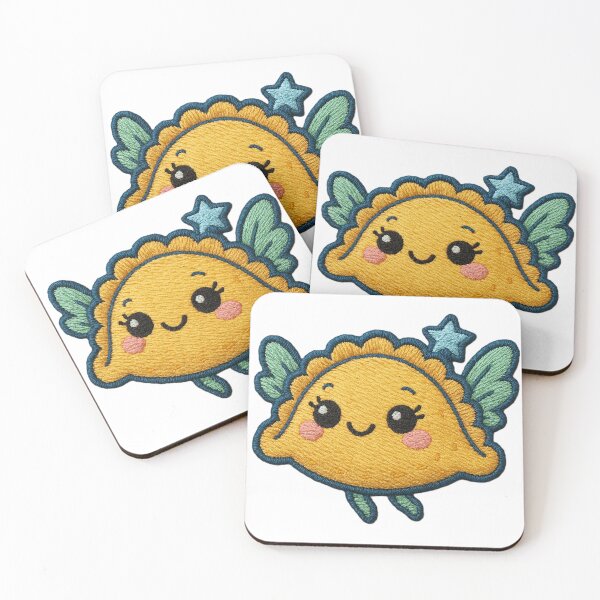 Item preview, Cute Flying Pierogi – Kawaii Polish Dumpling Character designed and sold by myforestfog.