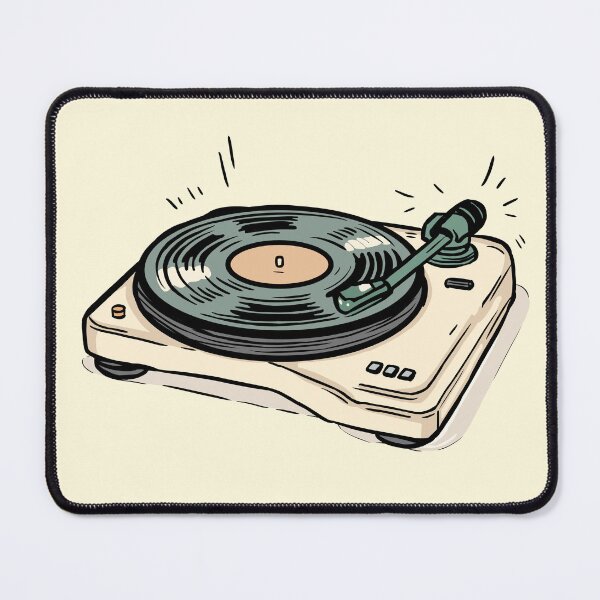 Item preview, Vintage Turntable | Retro Vinyl Record Player Illustration designed and sold by MartynaKanik.