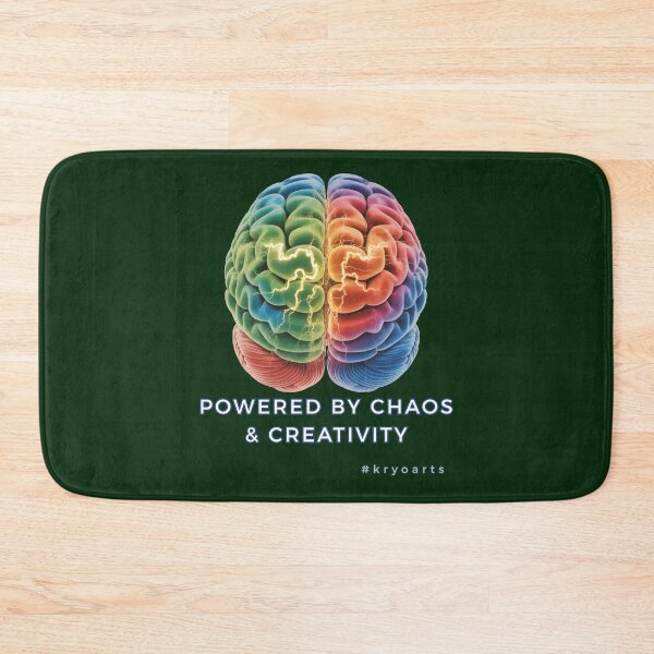 Item preview, ADHD Brain - Powered by Chaos and Creativity | Neurodivergent Art designed and sold by kryoarts.