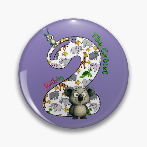 Item preview, 2nd Birthday - animals pattern designed and sold by Doodle-Bloom.