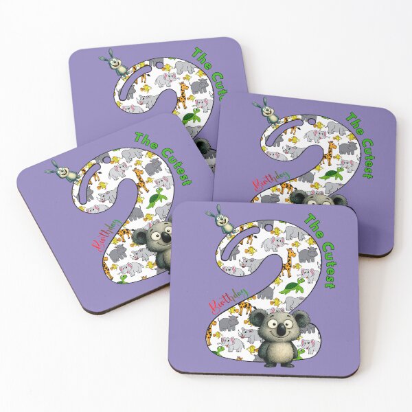 Item preview, 2nd Birthday - animals pattern designed and sold by Doodle-Bloom.