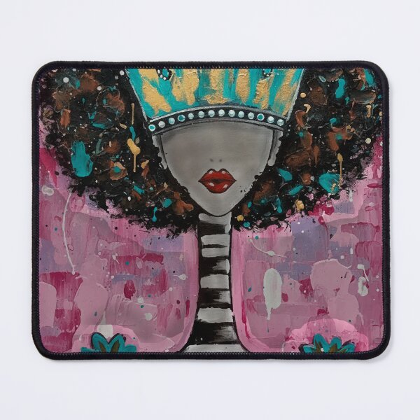 Item preview, Afro Queen — Black Woman Portrait | Mystical Dark Art, Bold Feminine Illustration designed and sold by  Ojo de Lilith.
