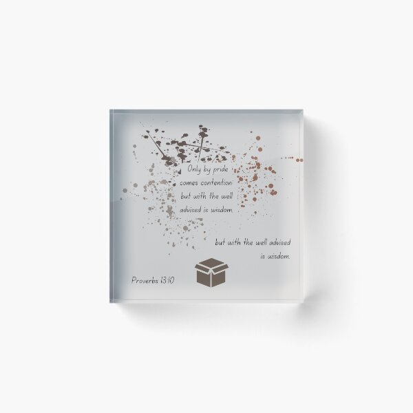 Item preview, Proverbs 13:10 designed and sold by Undonemadenew.