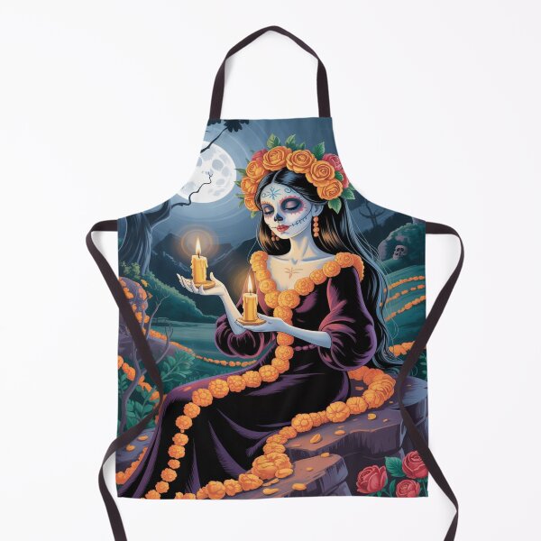 Item preview, Day of the Dead Goddess – La Catrina Moonlit Illustration designed and sold by myforestfog.