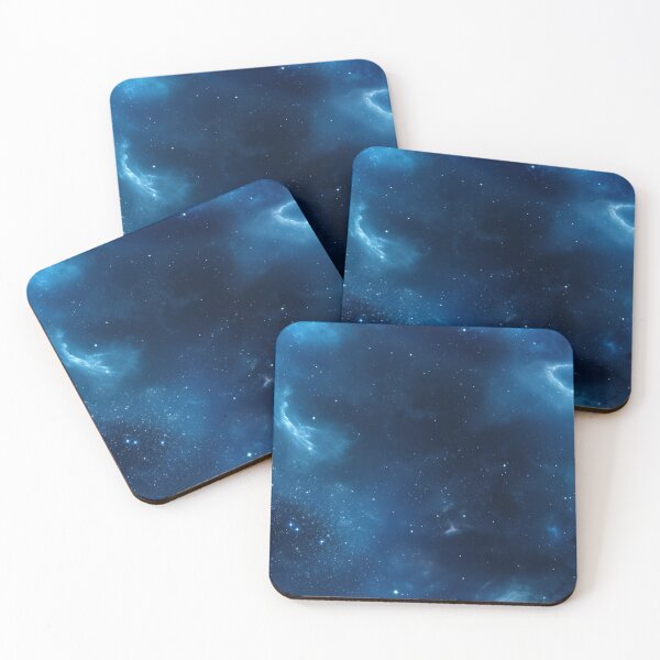 Aperçu de l'œuvre Nébuleuse bleu nuit créée et vendue par The Gilded Canvas.