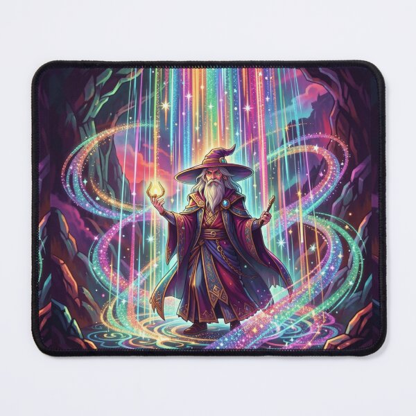 Item preview, Arcane Wizard of Light – Colorful Fantasy Magic Illustration designed and sold by myforestfog.