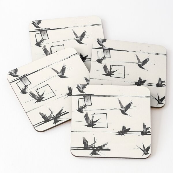 Item preview, Birds on Wire Film Frame Minimalist Art designed and sold by Cine8.
