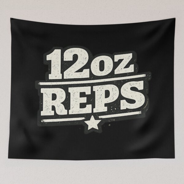 Item preview, 12oz Reps – Funny Beer Gym Humor Shirt designed and sold by Timeless Junction.