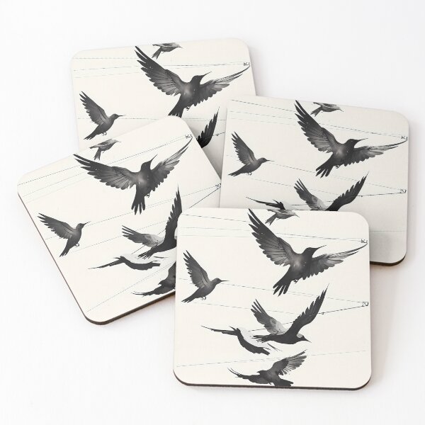 Item preview, Birds on Wire Film Frame Minimalist Art designed and sold by Cine8.