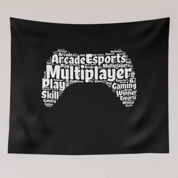 Item preview, Multiplayer Gaming Word Art Controller – Esports Typography designed and sold by dkza.