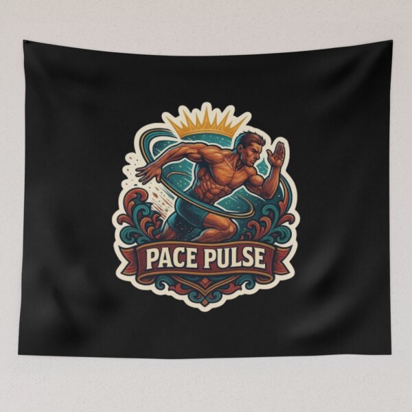 Item preview, Pace Pulse – Speed & Sprint Running Design | Track Workout, Runner Motivation Shirt designed and sold by Typologystudios.