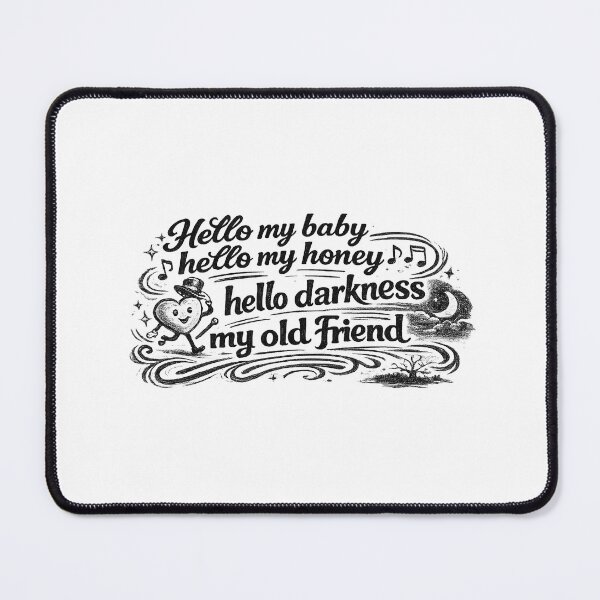 Item preview, Hello Darkness My Old Friend designed and sold by ChickenFund.