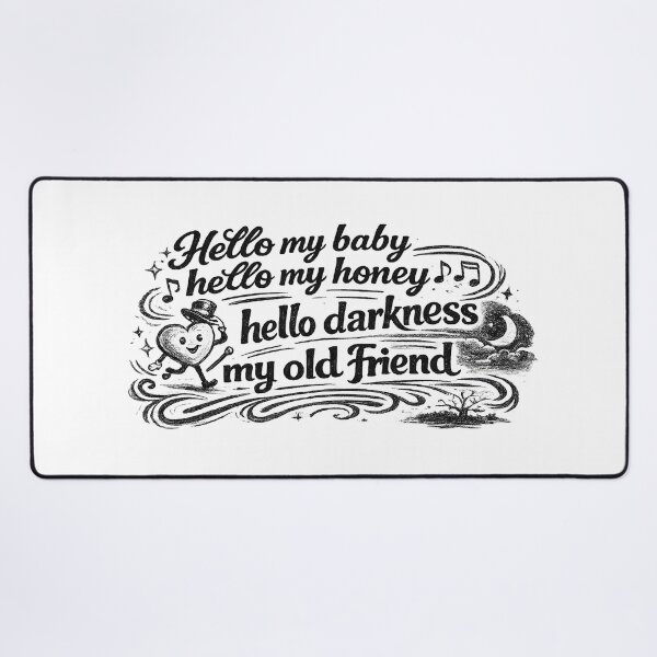 Item preview, Hello Darkness My Old Friend designed and sold by ChickenFund.