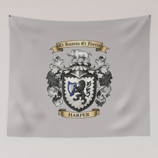 Item preview, The Harper Family Coat of Arms designed and sold by BagTown Clans.