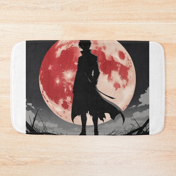 Item preview, Anime Villain Arc – Red Moon Silhouette Manga Aesthetic Graphic Tee designed and sold by Ctrlr.