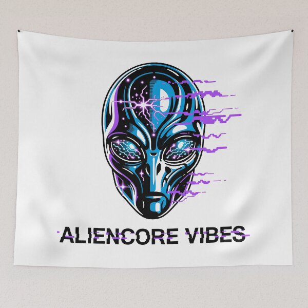 Item preview, Aliencore Vibes – Cosmic Robot Glitch Tee designed and sold by JSArtDesign.